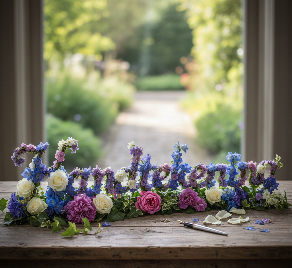 Handtekening boeket arrangement